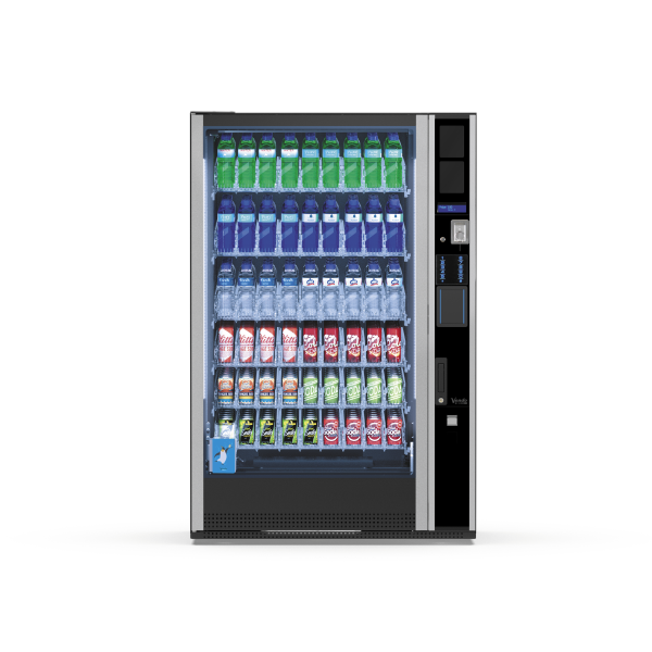 Getränkesichtautomat Sanden Vendo G-Drink Indoor DV9 Design-Line mit Ausgabelift