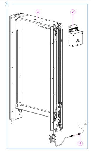 Set: Liftsteuerung komplett incl. Steuerplatine und Trafo für Sanden Vendo G-Snack Lift s. Bild Nr. 2