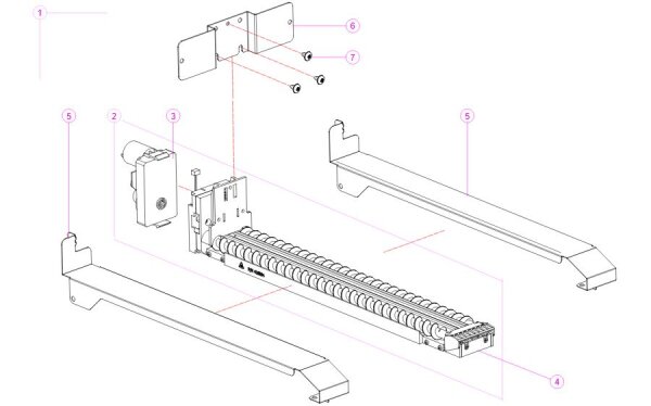 Rotary System hintere Anschubschiene s. Bildnr. 6