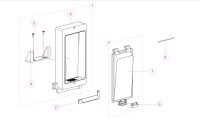 Magnet für Halter für Ausgabeklappe innen s....